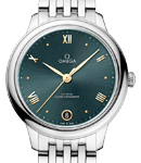 De Ville Prestige Automatic in Steel on Steel Bracelet with Green Dial
