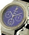 Classic Chronograph Diamond Bezel & Lugs - Blue Dial 