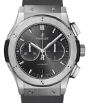 Classic Fusion Racing Chronograph 42mm in Titanium On Grey Rubber Strap with Grey Dial