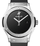 Classic Fusion 42mm Automatic in Titanium On Black Rubber Strap with Black  Dial