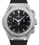 Classic Fusion Chronograph Orlinski 41mm in Titanium on Black Rubber Strap with Black Dial