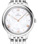 De Ville Prestige Quartz in Steel on Steel Bracelet with MOP Dial