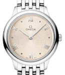 De Ville Prestige Quartz in Steel on Steel Bracelet with Ivory Dial