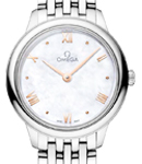 De Ville Prestige Quartz in Steel on Steel Bracelet with MOP Dial