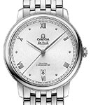 De Ville Prestige 39.5mm in Steel on Steel Bracelet with Silver Dial