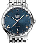 De Ville Prestige 39.5mm in Steel on Steel Bracelet with Blue Dial