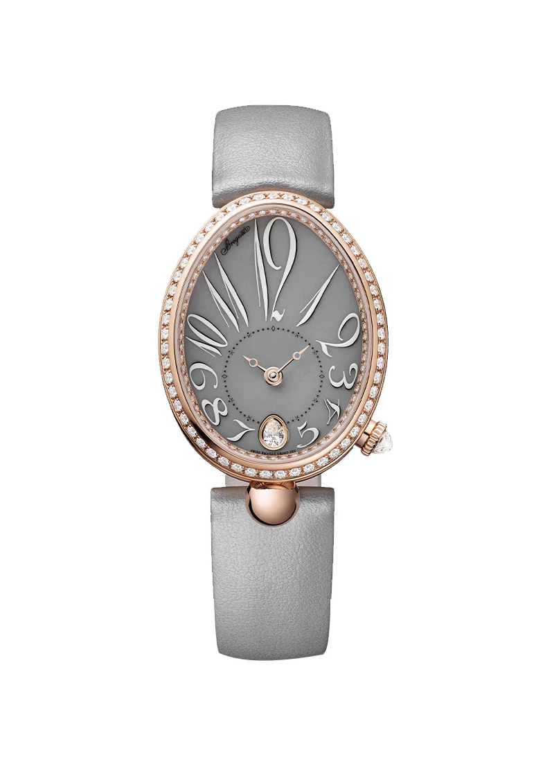 Breguet Queen of Naples Large size in Rose Gold with Diamond Bezel