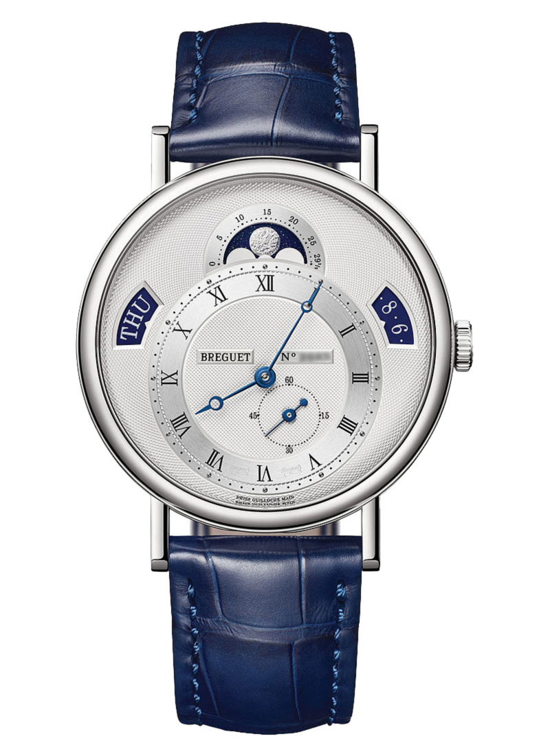 Breguet Classique Moonphase with Day Date 39mm in White Gold