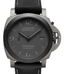 PAM 2662 - Luminor Marina TuttoGrigio 44mm in Titanium on Black Fabirc Strap with Grey Dial