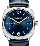 PAM 1293 - Radiomir Quaranta 40mm in Steel on Blue Crocodile Leather Strap with Blue Dial