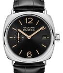 PAM 1294 - Radiomir Quaranta 40mm in Steel on Black Crocodile Leather Strap with Black Dial