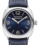 PAM 1383 - Radiomir Officine 45mm in Steel on Blue Calfskin Leather Leather Strap with Blue Dial