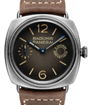 PAM 1347 - Radiomir Otto Giorni 45mm in Steel on Brown Calfskin Leather Strap with Brown Dial