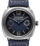 PAM 1348 - Radiomir Otto Giorni 45mm in Steel on Blue Calfskin Leather Strap with Blue Dial