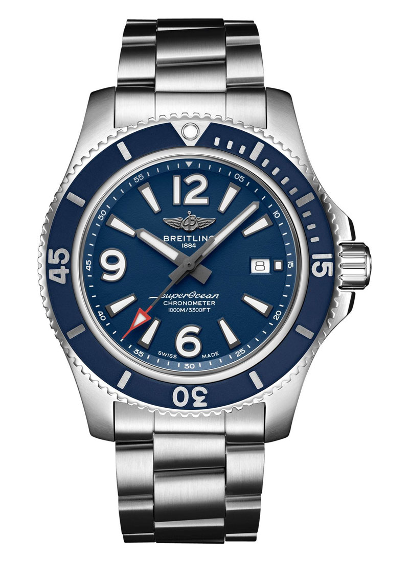 Breitling Superocean 44mm Automatic in Steel with Blue Bezel