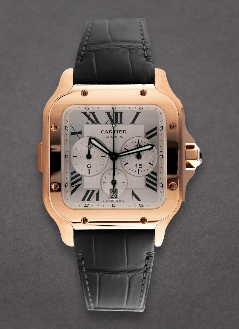 Cartier Santos de Cartier Chronograph 43.3mm in Rose Gold