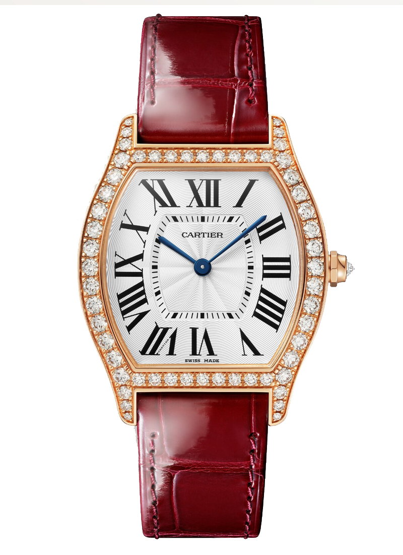 Cartier Tortue in Rose Gold with Diamond Bezel