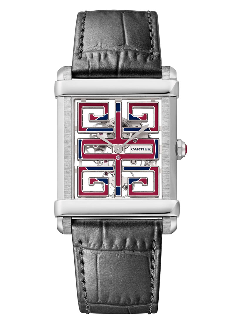 Cartier Tank Chinoise 39.5mm in Platinum