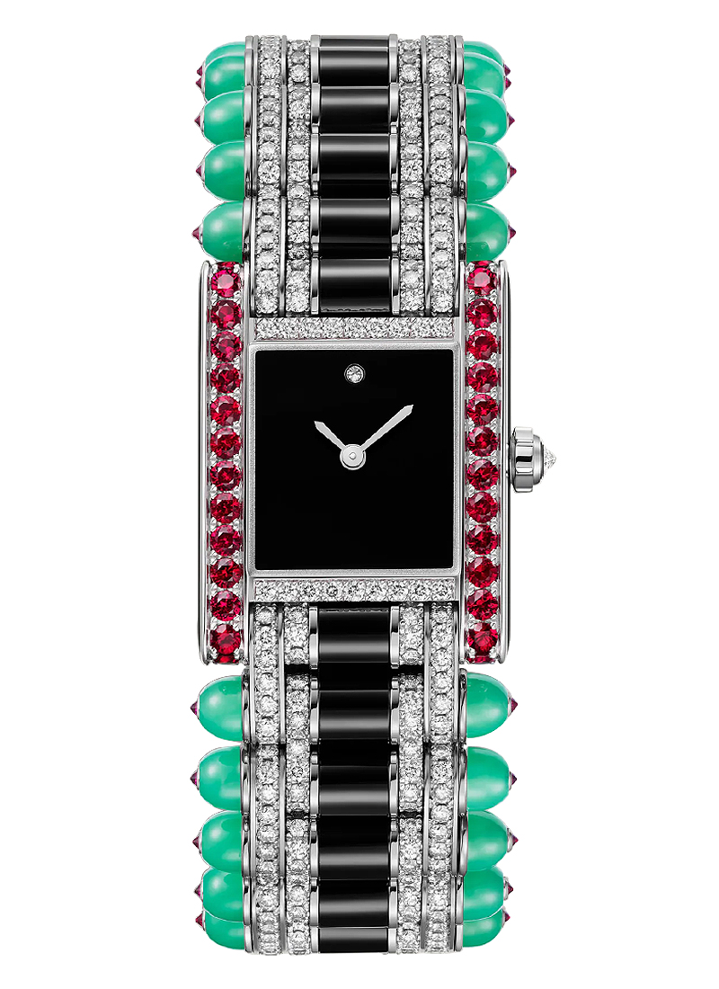 Cartier Tank Jewelry Large in White Gold with Diamonds