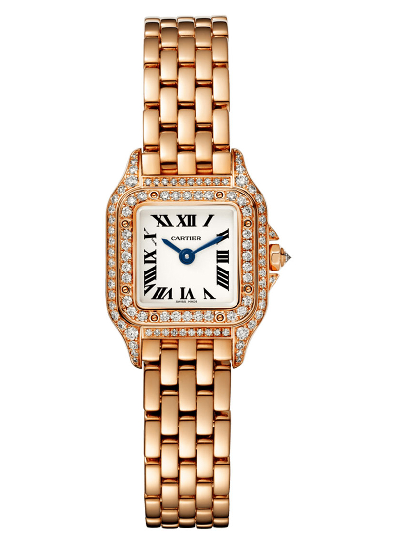 Cartier Panthere De Cartier Mini in Rose Gold with Diamond Case