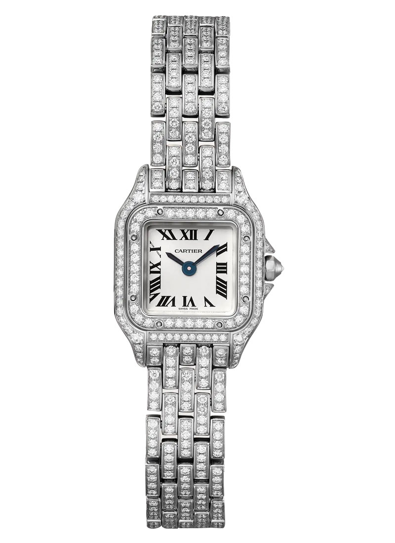 Cartier Panthere De Cartier Mini in White Gold with Diamond Case