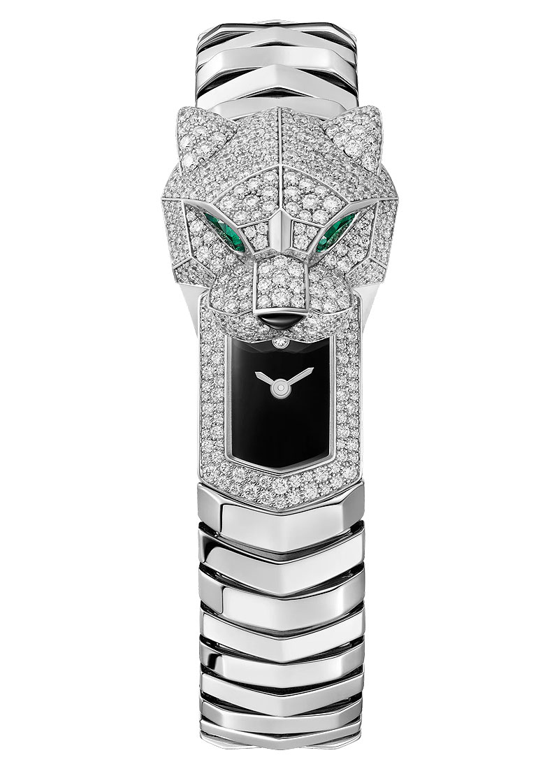 Cartier Panthere De Cartier 38.2mm m in White Gold with Diamond Bezel