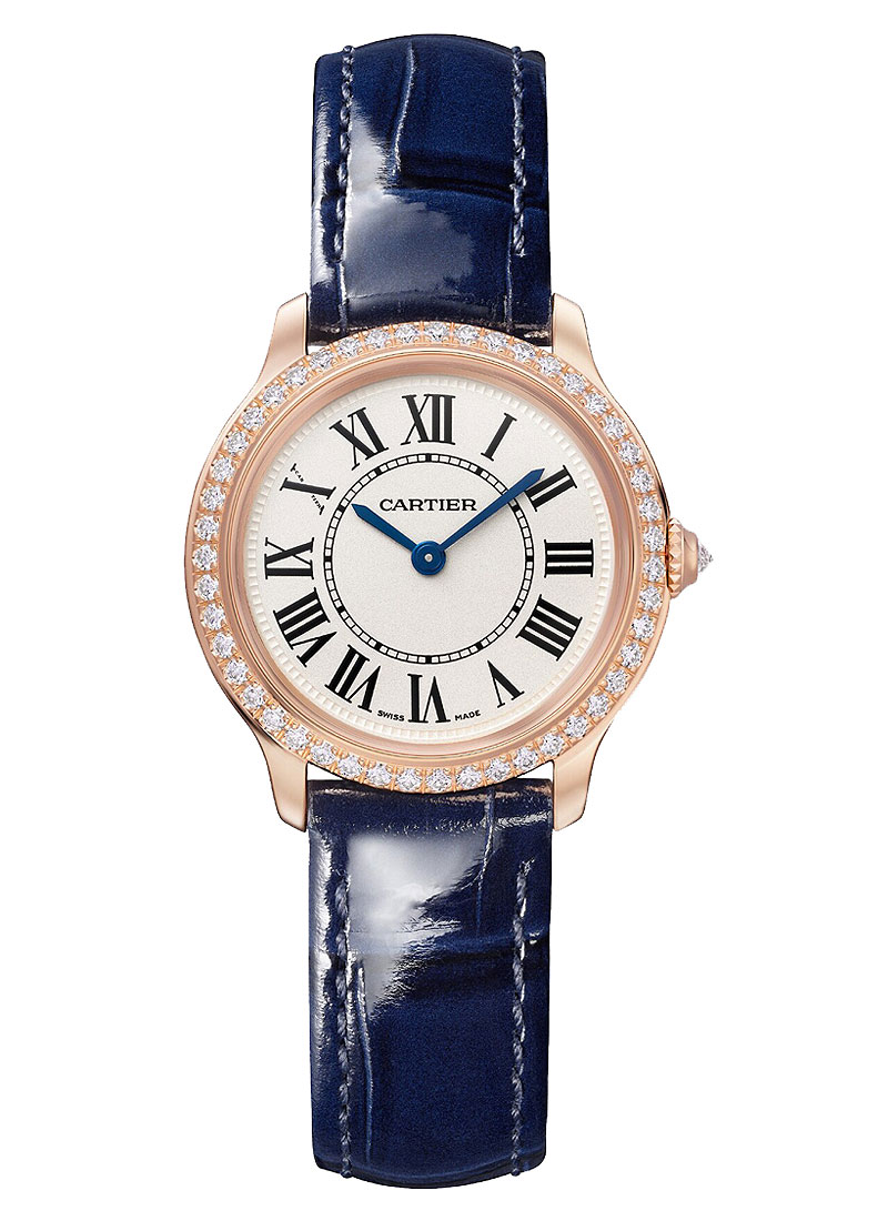 Cartier Ronde Louis 29mm in Rose Gold with Diamond Bezel