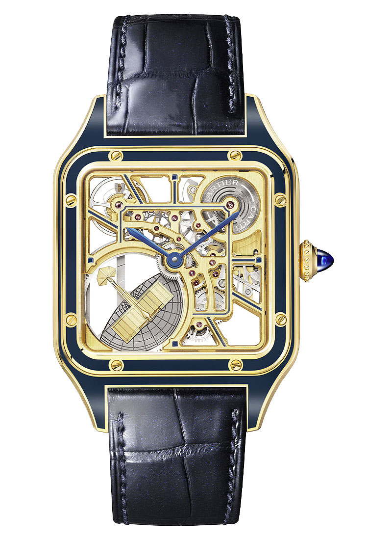 Cartier Santos Dumont with Micro Rotor in Yelow Gold