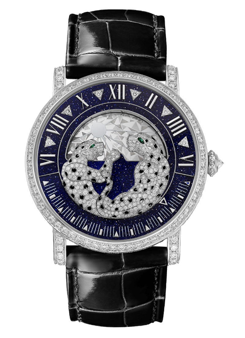 Cartier Panthere De Cartier in White Gold with Diamond Bezel & Lugs