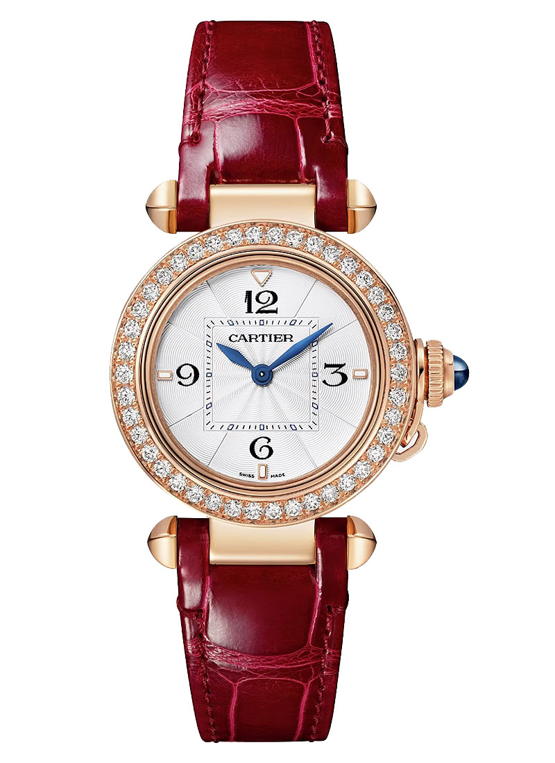 Cartier Pasha 30mm in Rose Gold with Diamond Bezel