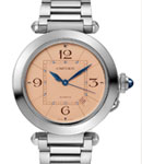 Pasha 41mm in Steel on Steel Bracelet with Salmon Dial