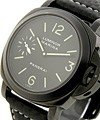 PAM 001 - Luminor Marina Firenze Boutique in Steel on Black Strap with Black Dial - Limited to 3000 Pieces