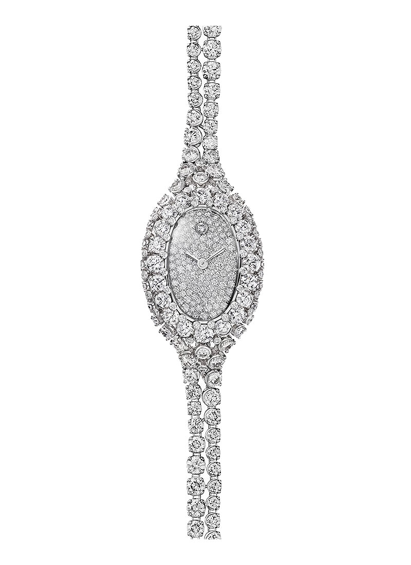Cartier Baignoire Jewelry in White Gold with Diamond Bezel