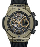  Big Bang UNICO 44mm Ross in Magic Gold on Black Rubber Strap Strap with Skeleton Dial