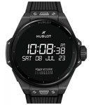Big Bang Connected E GEN3 44mm in Black Ceramic on Black Rubber Strap with Digital Dial