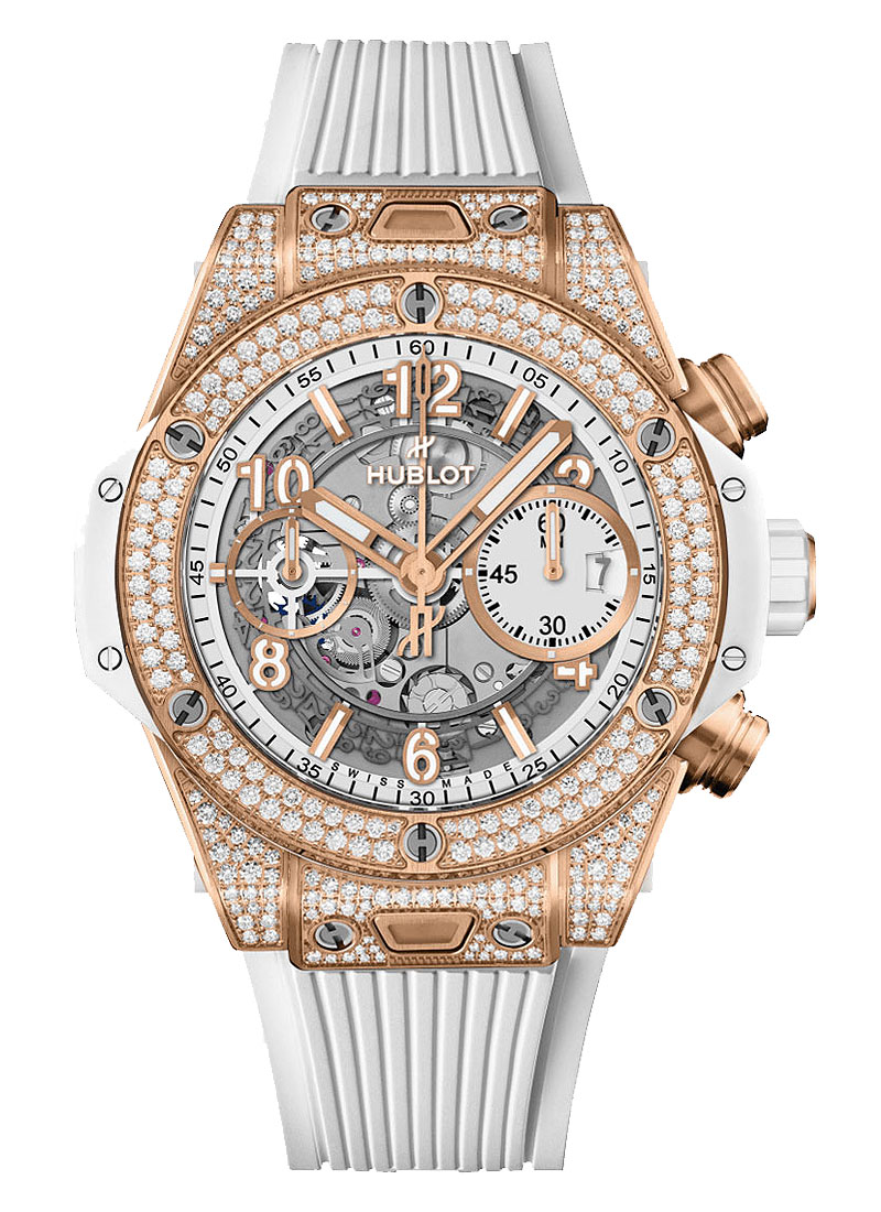 Hublot Big Bang Unico in Rose Gold with Pave Diamond Case