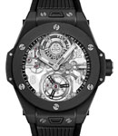 Big Bang Tourbillon Automatic in Black Ceramic on Black Rubber Strap with Sapphire Dial