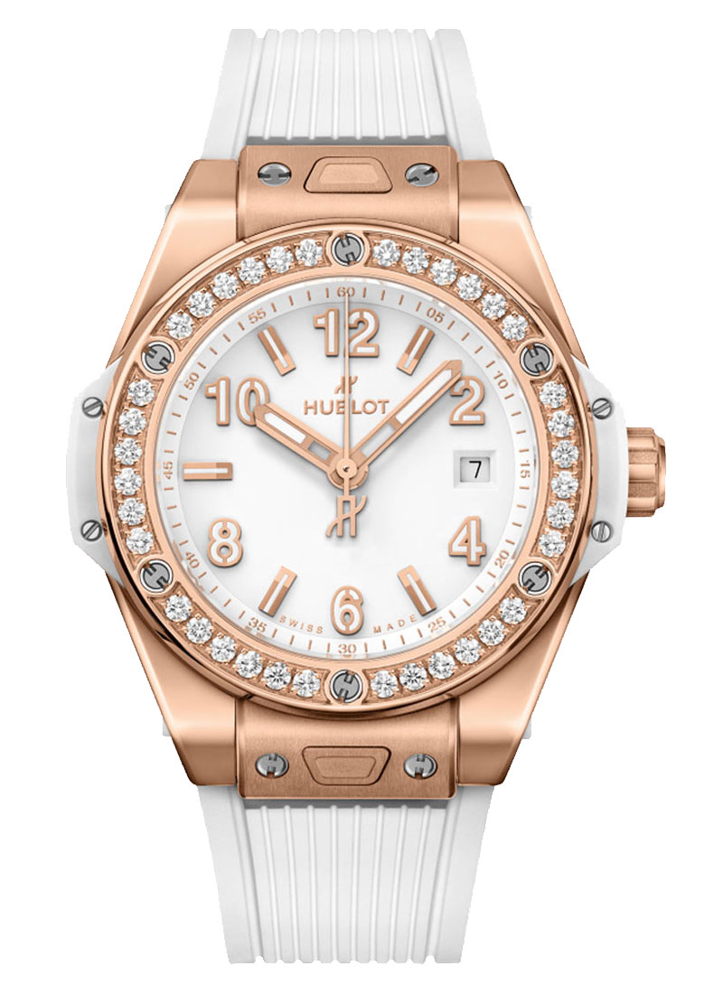 Hublot Big Bang One Click 33mm in Rose Gold with Diamond Bezel