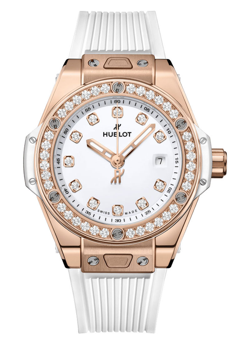 Hublot Big Bang One Click 33mm in Rose Gold with Diamond Bezel