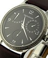 Master Reserve de Marche with Diamond Case Steel on Strap with Black Dial 