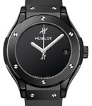 Classic Fusion 33mm Automatic in Black Ceramic on Black Rubber Strap with Black Dial