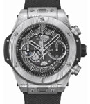 Big Bang UNICO 42mm in Steel on Black Fabric Strap with Skeleton Dial