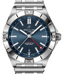 Chronomat Automatic 40mm GMT in Steel on Steel  Bracelet with Blue Dial