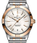 Chronomat Automatic 36mm in Steel with Rose Gold Bezel on Steel and Rose Gold Bracelet with MOP Dial