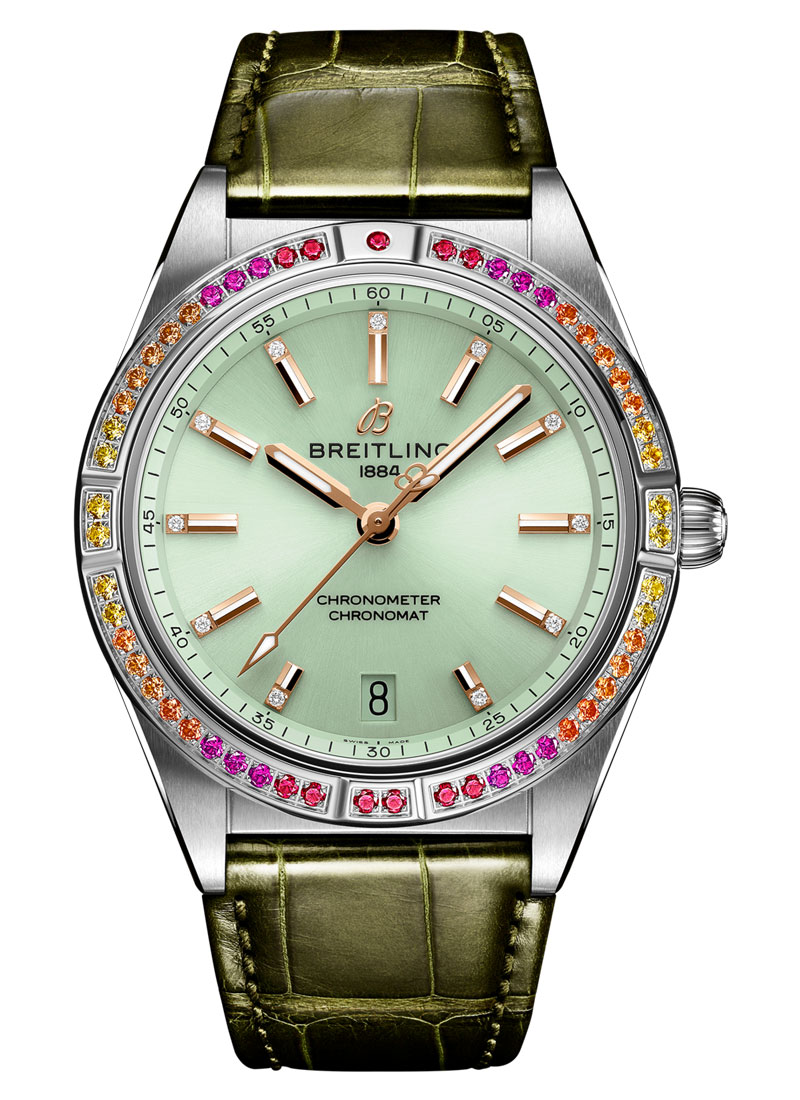 Breitling Chronomat Automatic 36mm South Sea in Steel with Rainbow Sapphire Bezel