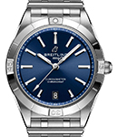 Chronomat Automatic 36mm in Steel on Steel Bracelet with Blue Dial