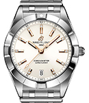 Chronomat 32mm in Steel on Steel Bracelet with Beige Dial