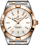 Chronomat 32mm in Steel with Rose Gold Bezel on Steel and Rose Gold Bracelet with Beige Dial