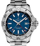 Avenger Automatic GMT 44mm in Steel on Steel Bracelet with Blue Dial