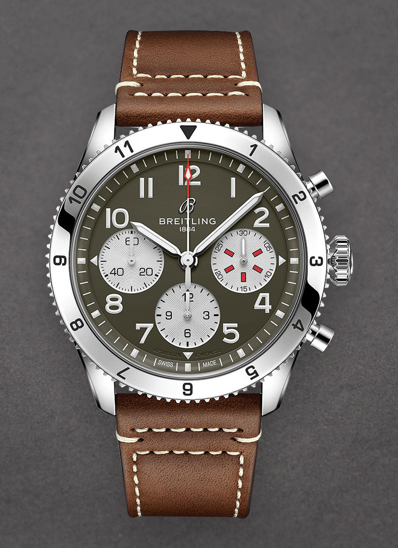 Breitling Classic AVI Chronograph 42 Curtiss Warhawk in Steel